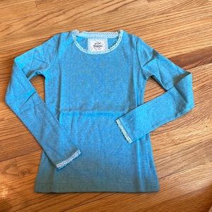 New Mini Biden shirt- aqua- size 9-10- great staple piece!